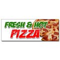 Signmission FRESH & HOT PIZZA DECAL sticker by the slice whole pie pepperoni sausage, D-24 Fresh & Hot Pizza D-24 Fresh & Hot Pizza